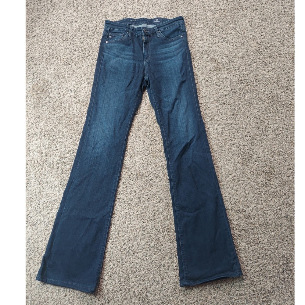 AG Jeans Women 27 Dark Blue The Angel Boot Cut Stretch Denim Denim 5 Pocket